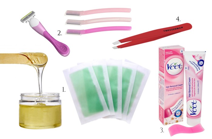 lina-levien-hair-removal-methods-wax-tweezer-razor-depilatory-cream
